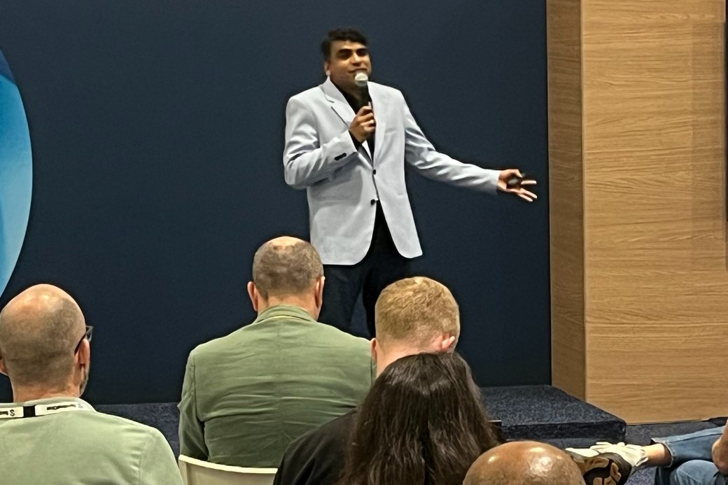 Speaking to the room at Gartner Risk Summit